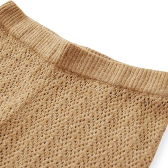 ZARA Kids | Camel | POINTELLE KNIT PANTS - Picture 4 of 5
